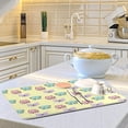 thumbnail image 6 of SKYSONIC Absorbent Dish Drying Mat Animals Kitchen Counter Mat Protector,Reversible,Medium 18 x 16 Inches, 6 of 7