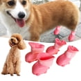 thumbnail image 2 of Anti-Slip Pet Rain Shoes Set Candy Colors Dog Rain Boots - Keep Your Pet's Paws Dry and Protected, 2 of 8