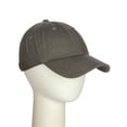 thumbnail image 4 of Essential Basic Plain Dad Hat 100% Cotton Unstructured Hat Unisex Adjustable Strap - Dark Grey, 4 of 8