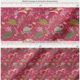 thumbnail image 2 of Soimoi Cotton Voile Fabric Leaves,Floral & Dinosaur Jungle Print Fabric by The Yard 42 Inch Wide, 2 of 7