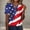 Dark Blue, variant on SCSAlgin 4th of July Shirts for Women Freedom T-Shirt American Flag Graphic Tees Patriotic Crewneck Short Sleeve Tops
