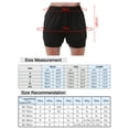 thumbnail image 4 of Two Men Sports Shorts With Liner 2-in-1 With Pockets Quick Dry Running Cycle Fitness Shorts, 4 of 7