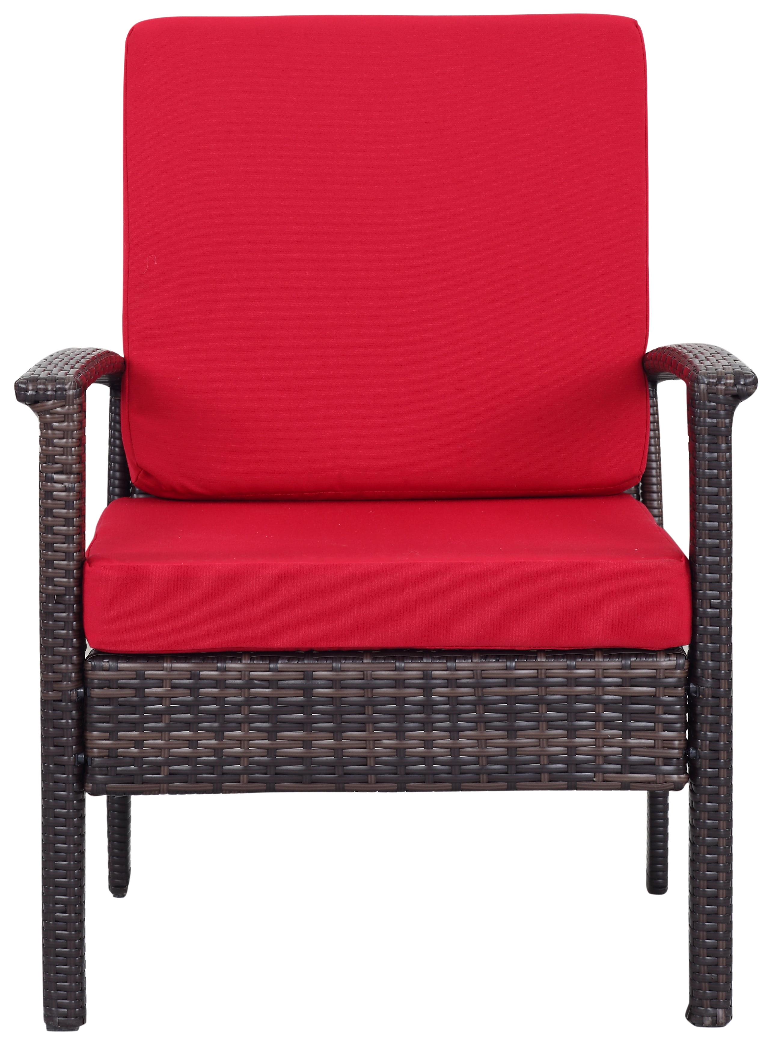 safavieh ozark 4 piece outdoor set on Safavieh Myers Outdoor Contemporary Wicker 4 Piece Set With Cushion Walmart Com Walmart Com