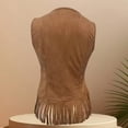 thumbnail image 5 of AUNVITO Women's Sleeveless Fringe Button Vest Casual and Trendy Spring Summer Style, 5 of 9