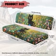 thumbnail image 7 of FKELYI Black Cat Hippie Flower Print UTV Seat Covers Compatible with Polaris Ranger XP 1000 Dustproof ATV Bench Cover Washable Backrest Protector UTV Interior Decor, 7 of 7