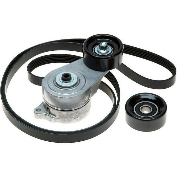 Serpentine Belt Drive Component Kit - Compatible with 2005 - 2010 Honda Odyssey 3.5L V6 J35A6 GAS 2006 2007 2008 2009