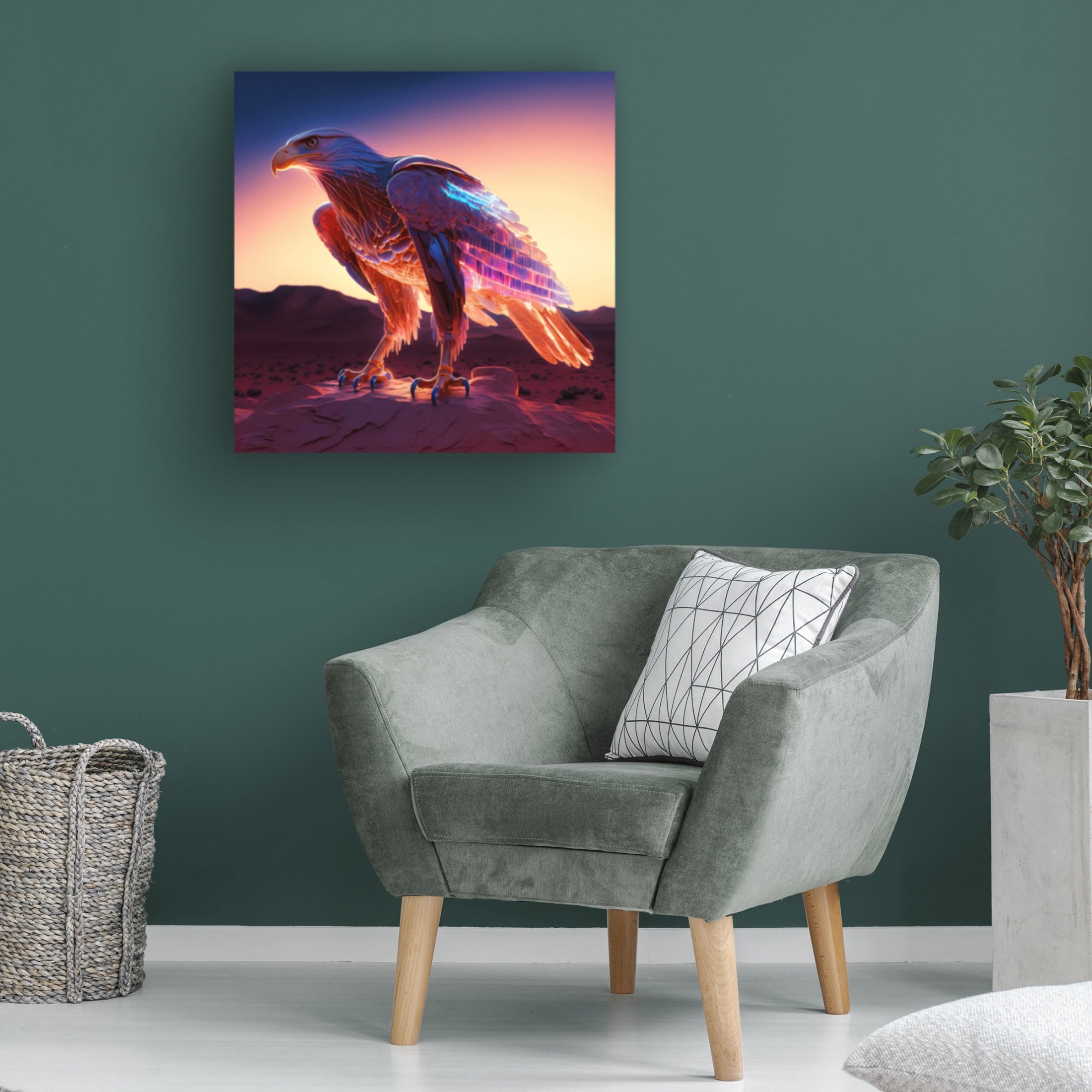 Canvas Wall Art - Ray Heere 'Desert Of Dreams 7' Wall Art for Living Room, Bedroom, or Office Décor by Trademark Fine Art - 14 x 14 Inches