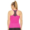 thumbnail image 4 of Expert Brand Women's Airstretch™ Racerback Mesh Panel Tank Top, Berry, Large, 4 of 5