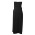 thumbnail image 5 of JIRNDf Robes de Printemps pour Femmes 2025 Tendance Plage Débardeur Sans Manches Ample Col Rond Robe Bohème Femme Ligne A Noir P, 5 of 5