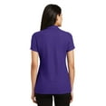 thumbnail image 2 of Port Authority Adult Female Women Plain Short Sleeves Polo Purple X-Large, 2 of 6