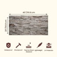 thumbnail image 6 of Ultimate 3D Brick Effect Wall Panels, Wall Cladding Panel, Set of 2, Covers 11 sq ft, Gemstone, 6 of 9