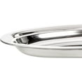 thumbnail image 5 of FONTEME 20" Stainless Steel Serving Platter | Oval Silver Food Tray | 3 mm Thick, Unbreakable | Anti Rust Serving Platter | Dinner Trays | Dishwasher Safe Kitchen Tray Silver, 20-Inch [1PK], 5 of 9