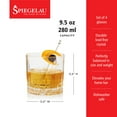 thumbnail image 6 of Spiegelau Perfect Serve Single Old Fashioned Glass Set, Set of 4 Lowball Cocktail Glasses, European-Made Lead-Free Crystal, Dishwasher Safe, Professional Quality Cocktail Glass Gift Set, 9.5 oz, 6 of 11