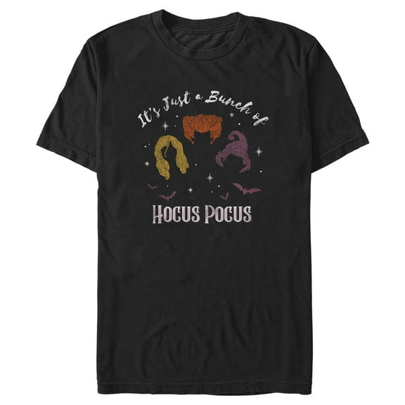 Men's Hocus Pocus A Bunch of Magical Witches Graphic Tee Black 2X Large
