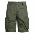 thumbnail image 2 of Njoeus Men's Relaxed Fitted Loose Cargo Shorts, Men Casual Cotton Multi-Pockets Outdoor Work Cargo Short Pants, 2 of 8