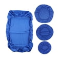 thumbnail image 1 of 4x funda protectora de tela para silla , reemplaza los accesorios universales del respaldo, funda completa multiusos para asiento de silla azul oscuro SM SunniMix Funda para sillón dental, 1 of 8