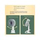 thumbnail image 4 of 1pc Usb Rechargeable Mini Fan, Small Quiet Clip-On Fan For Desk, Office, Home, 4 of 5