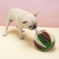 thumbnail image 3 of Alimentador de dispensación lenta plegable de moda, juguetes portátiles para entrenamiento de gatos, juguetes para mascotas, juguetes de rompecabezas - verde beis Sunnimix bola de rapé, 3 of 7