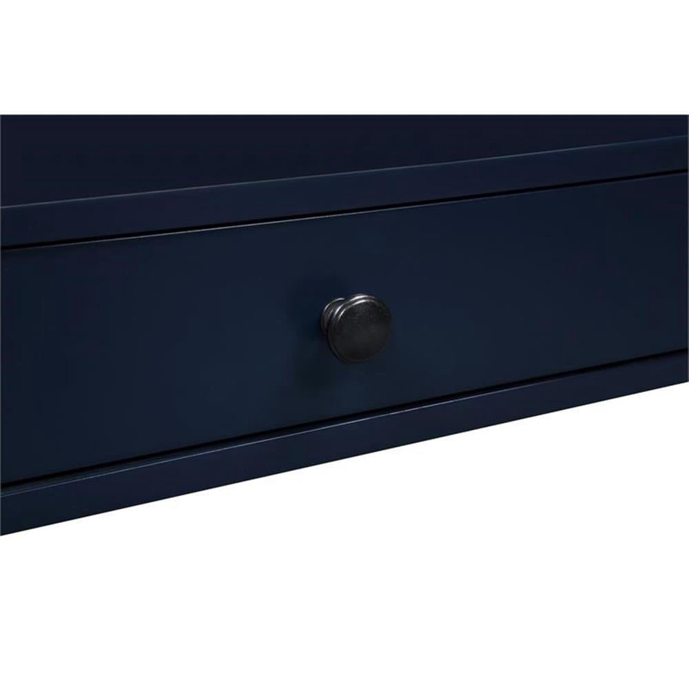Comfort Pointe Newton Midnight Blue Wood Storage 1-drawer Nightstand