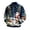 Blue, variant on Christmas Corduroy Zip Up Jacket for Men Long Sleeve Mock Neck Sweatshirts Xmas Cute Print Casual Overshirts with Pockets Fall Winter Outwear