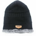 thumbnail image 7 of Morttic Men's Soft Stretch Knit Lined Thick Warm Ski Cap Women Winter Wool Slouchy Beanies Hat,Navy Blue, 7 of 7