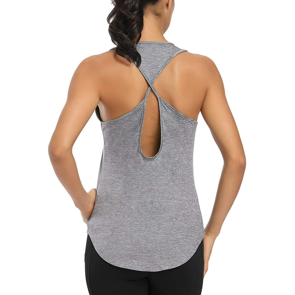 UKAP - Women Sleeveless Activewear Sports Yoga Tank Top Vest Hollow ...