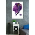 thumbnail image 2 of NBA Sacramento Kings - De'Aaron Fox 17 Wall Poster, 22.375" x 34", Framed, 2 of 2