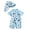 Light Blue, variant on Boys Swimwear One Piece Short Sleeve Swimsuit with Animal Hat Toddler Kids Beach Bathing for Summer and Pool for Kids Blue 70
