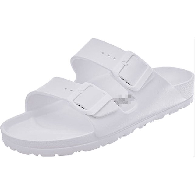 Sandales Légères Confortables pour Femmes Eva Réglable Double Boucle Sandales Plates Chaussures pour Femmes Filles
