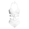 thumbnail image 5 of Huowey 2PCS Bikini Sets For Women High Waisted Bikini Push Up Swimsuit Wrap Bathing Suit Vacation Beachwear Honeymoon Cruise Trendy Wear, 5 of 5