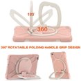 thumbnail image 6 of Case for Samsung Galaxy Tab A 8.0 2019 SM-T290/SM-T295, 360 Degree Rotating Hand Grip Shockproof Cover with Shoulder Strap, Rose Gold, 6 of 7