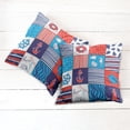 thumbnail image 2 of Ambesonne Geometric Throw Pillow Cover 2 Pack, Anchor Helm and Fish, 20", Multicolor, 2 of 6