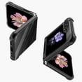 thumbnail image 3 of Compatible for Samsung Galaxy Z Flip 5 Case, Galaxy Z Flip 5 Clear Phone Case Cover with Four Corners Airbag Fall Prevention, Slim Thin Shockproof Protective Cases for Samsung Z Flip 5 (Black), 3 of 12