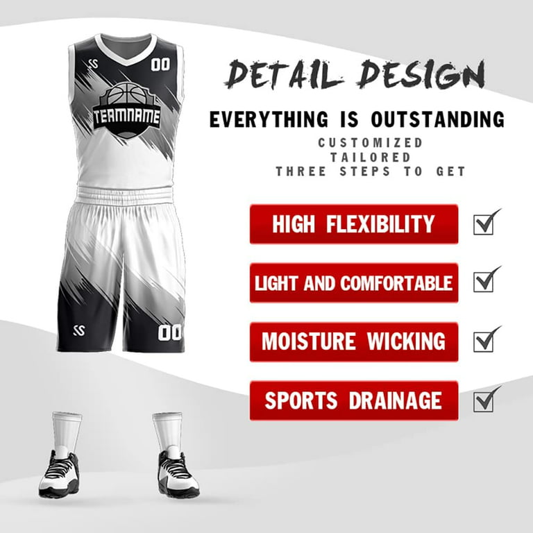 Custom Women's Basketball Uniforms, Sample Design D