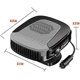 thumbnail image 2 of KAIYANG Calentador portátil para coche, 12 V, 150 W, 2 en 1, modo de calentamiento rápido, desempañador y descongelador, color gris, 2 of 5