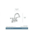 thumbnail image 3 of Moen 84943BRB Banbury Two Handle, High Arc Bathroom Faucet, Mediterranean Bronze - Quantity 1, 3 of 6