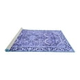 thumbnail image 2 of Ahgly Company Machine Washable Indoor Rectangle Persian Blue Traditional Area Rugs, 5' x 7', 2 of 4