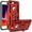 Red, variant on Designed for iPhone 8 Plus, 7 Plus Heavy-Duty Case, Tough for Military Grade Shockproof Heavy Duty Protective Phone Case with Kickstand for iPhone 8 Plus, 7 Plus Red