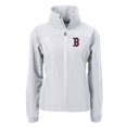 thumbnail image 2 of Women's Cutter & Buck  Gray Boston Red Sox Charter Eco Recycled Full-Zip Jacket, 2 of 3