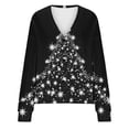 thumbnail image 5 of Deal of the Week Ofreoo Women‘s Christmas Printed CasualCardigan ButtonFashion Jacket Tops Coat Cardigan Sweaters for Women Lightweight, 5 of 5