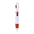 4 in 1 Multi Colored Ink Ballpoint Pen with Keychain, Retractable, High ...