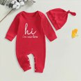 thumbnail image 2 of Kogui Baby Clothes Unisex Baby Boy Clothes Print One Piece Romper Baby Coming Home Outfits Newborn Boy Outfits 0 3 6 9 12 18 24 Months (Red,3-6 Months), 2 of 5