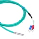 thumbnail image 1 of Termopar, Termopar Tipo K, Termopar Resistente Al Agua, Sensor De Temperatura De Silicona, Con Cable Suave, Sonda Verde De 5x30 Mm 0200, Bloques De Termopar, 1 of 8