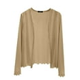 thumbnail image 2 of Womens Lightweight Long Sleeve Cardigan Loose Fit Summer Cover Up Airy Layer For Travel, 2 of 6