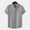 #Gray, variant on DPTALR Men's Fashion Vacation Linen Shirt,Solid Color,Short Sleeve,Double Pockets,Casual , Breathable,White,L
