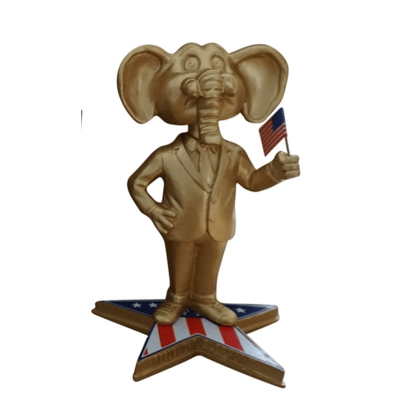 Republican Elephant Presidential Gold Version Bobblehead