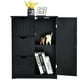 thumbnail image 2 of Costway Armario de Suelo para Baño con 3 Cajones y 1 Armario Estante Ajustable Mueble de Almacenamiento para Salón Dormitorio 60 x 30 x 81cm Negro, 2 of 10