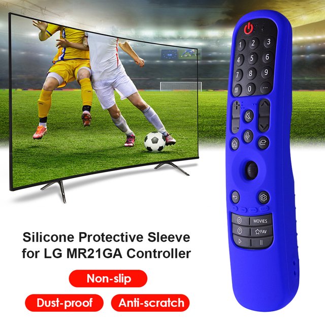 Funda antideslizante para Smart TV con mando a distancia para LG MR21GA/MR21GC (azul)