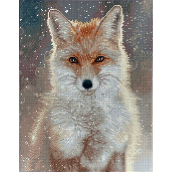 Diamond Dotz Snowflake Fox Diamond Painting Kits for Adults - Diamond Art Kits a Relaxing Creative Craft Kit with Dotz Gems 18x14