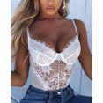 thumbnail image 3 of Lace Mesh Sexy Bodysuit Lingerie, 3 of 8